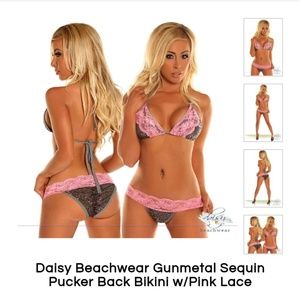 SEXIEST SEQUIN AND LACE BIKINI!